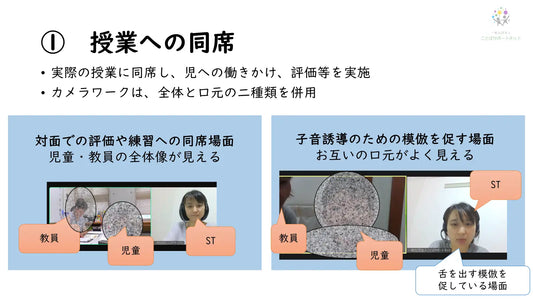 小学校の言語障害通級指導教室(ことばの教室)におけるオンラインビデオ会議ツールを活用した教員と言語聴覚士が連携して行う授業実践の報告