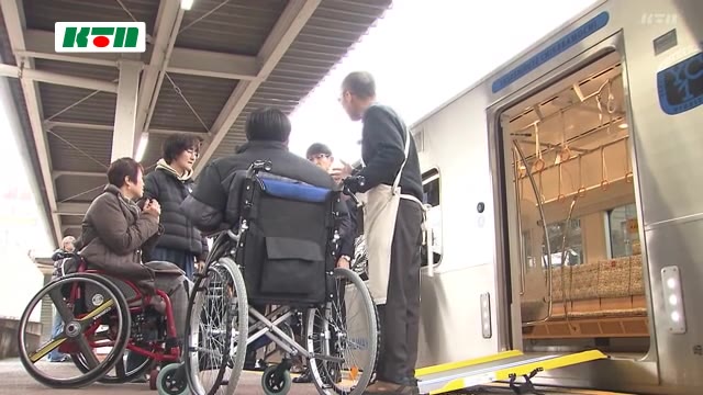 長与駅でバリアフリー研修会 ポイントは「当事者目線」で【長崎】