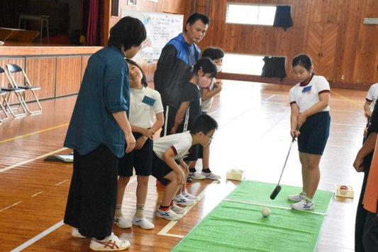 明道小児童と聴覚障害者 楽しく交流 都城