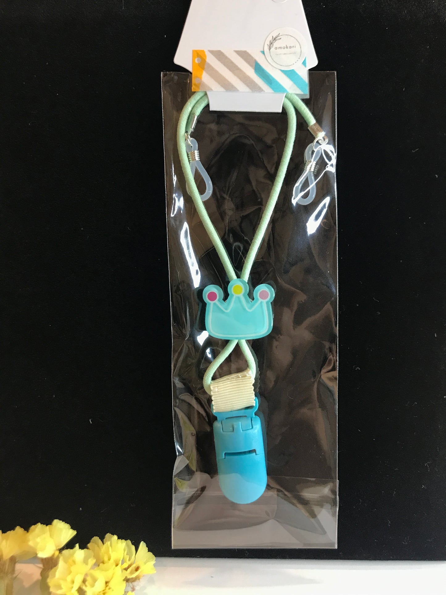 補聴器落下防止ストラップ(Ks-4 王冠)