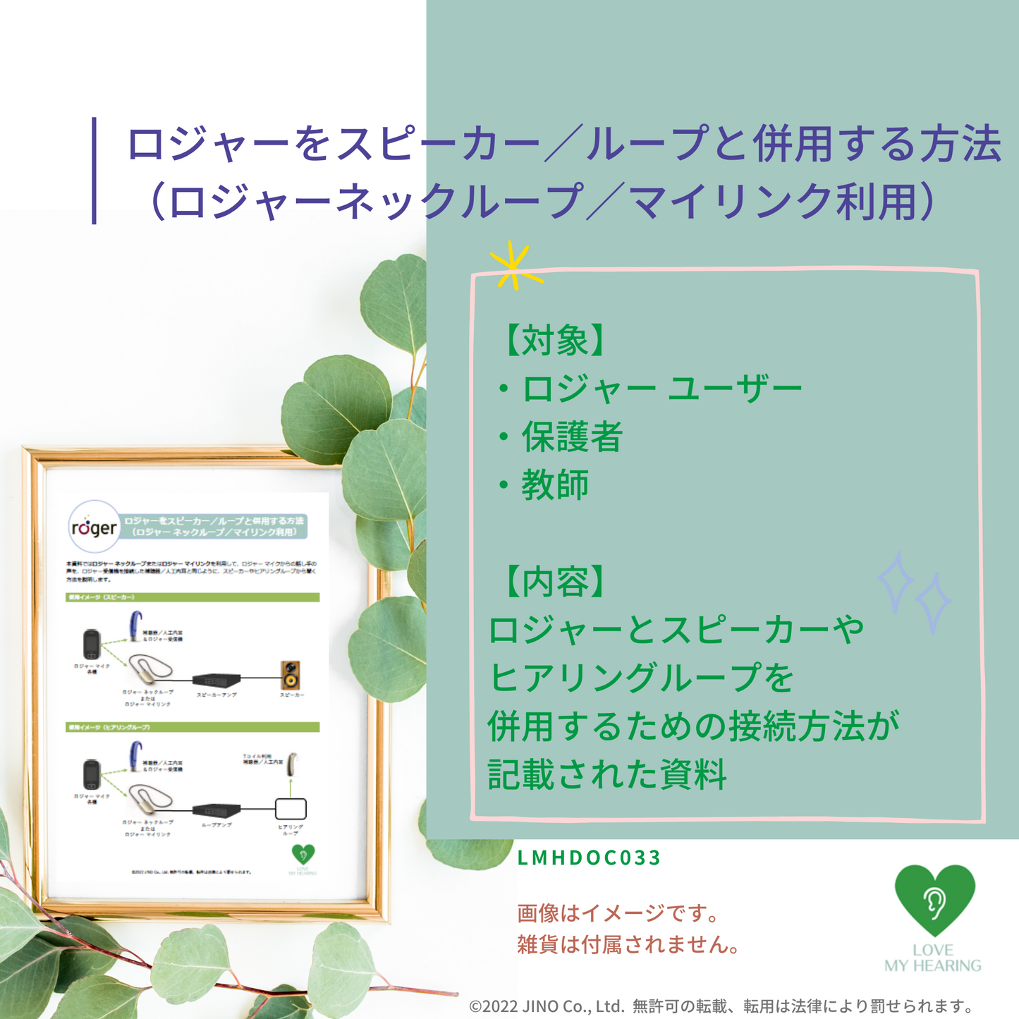 ロジャーをスピーカー/ループと併用する方法 (ロジャーネックループ/マイリンク利用)
