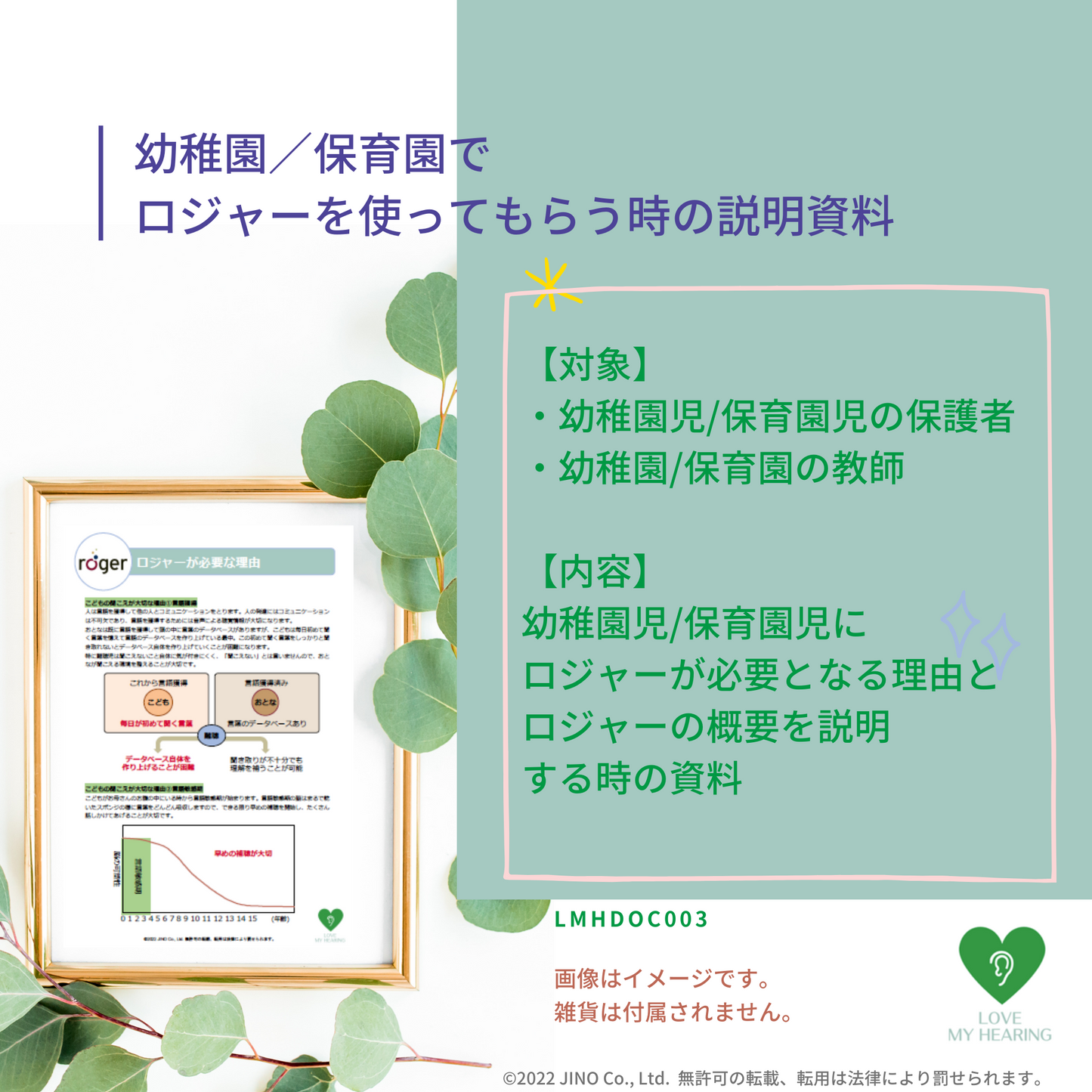 幼稚園/保育園でロジャーを使ってもらう時の説明資料