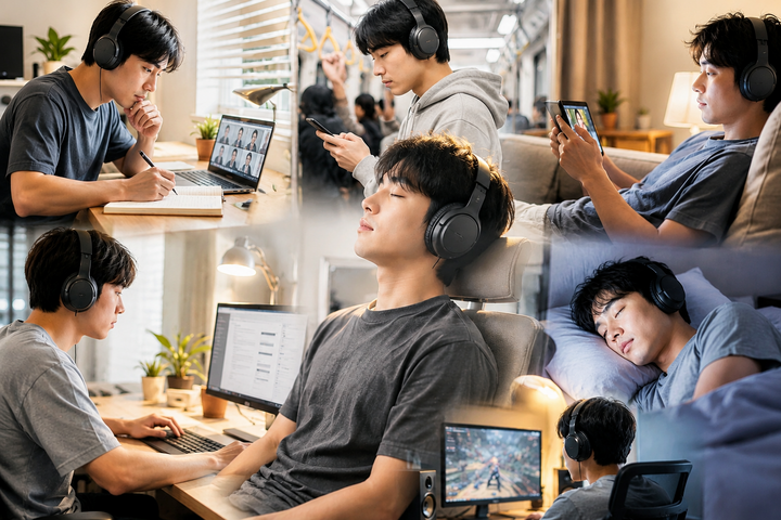 ヘッドホンは多くの若者にとって欠かせないアイテムとなっている。