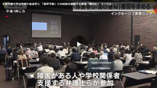 支援学級で学ぶ児童や保護者ら 「通常学級」での時間を制限する通知「撤回を」 インクルーシブ教育シンポ