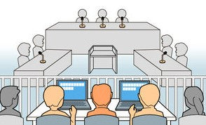 聴覚障害ある傍聴人にパソコン文字通訳　申請者「多くの情報知れた」