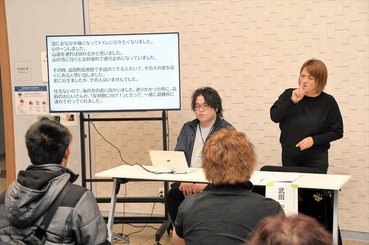 震災・原発事故の体験を手話で伝える　ろう者の武田宏美さん（福島県郡山市）　避難の課題と実情訴える