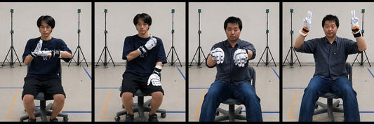 スマートグローブを体験する様子