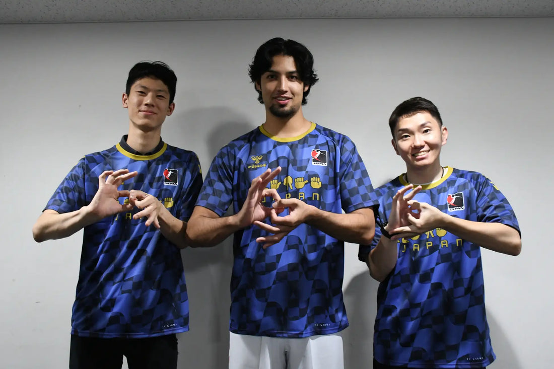 ヒュンメルがハンドボール男子日本代表の手話シャツの売上などをデフハンドボール男子日本代表の強化に！