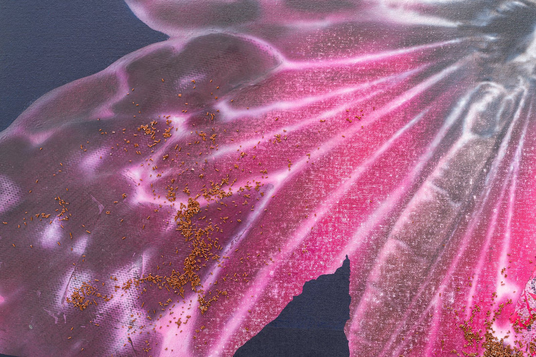 アーティスト・中村馨章（よしあき）による個展『Cyborg Butterfly: Threshold』の作品