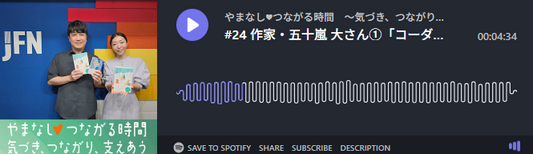 Podcastの画像「#24 作家・五十嵐 大さん①「コーダ」の経験から考えるヤングケアラー」