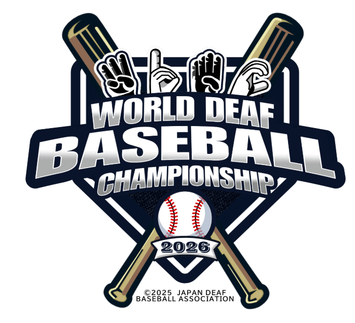 2026世界ろう野球大会（WDBC）のロゴ