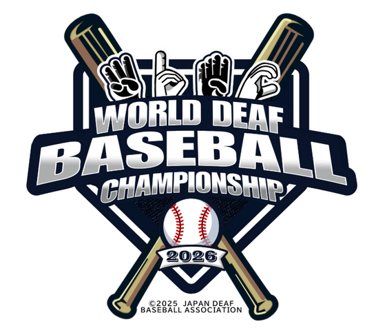 2026世界ろう野球大会（WDBC）のロゴ