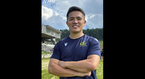 岸野楓選手（デフラグビー日本代表キャプテン）